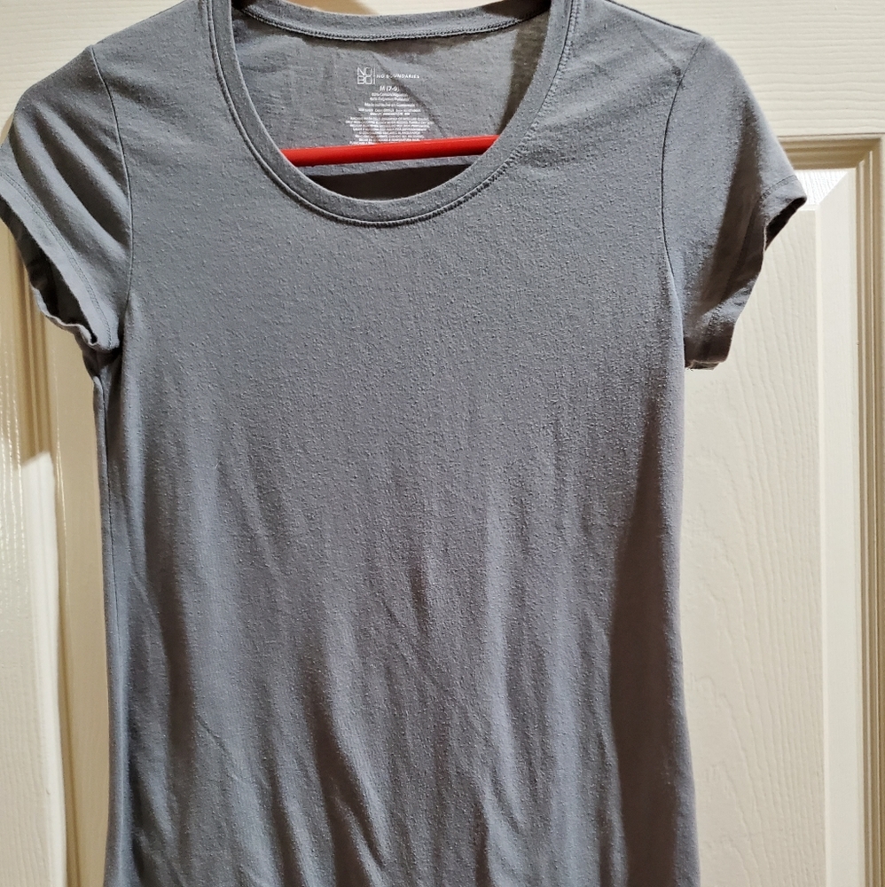 Junior grey cap sleeve tshirt